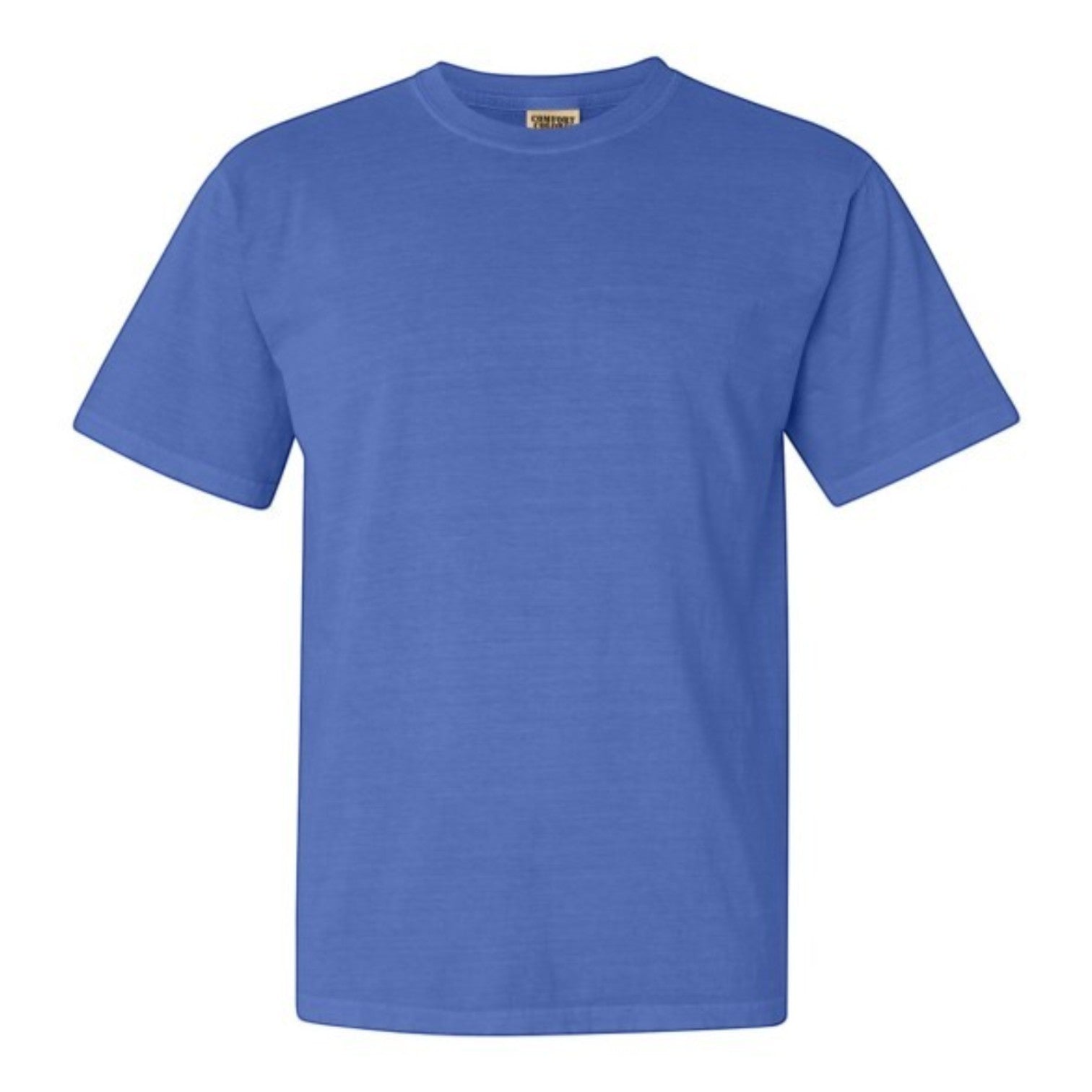 PAPPAREL heavyweight vintage crewneck t-shirt in a vibrant blue cotton with a relaxed, lived-in texture.