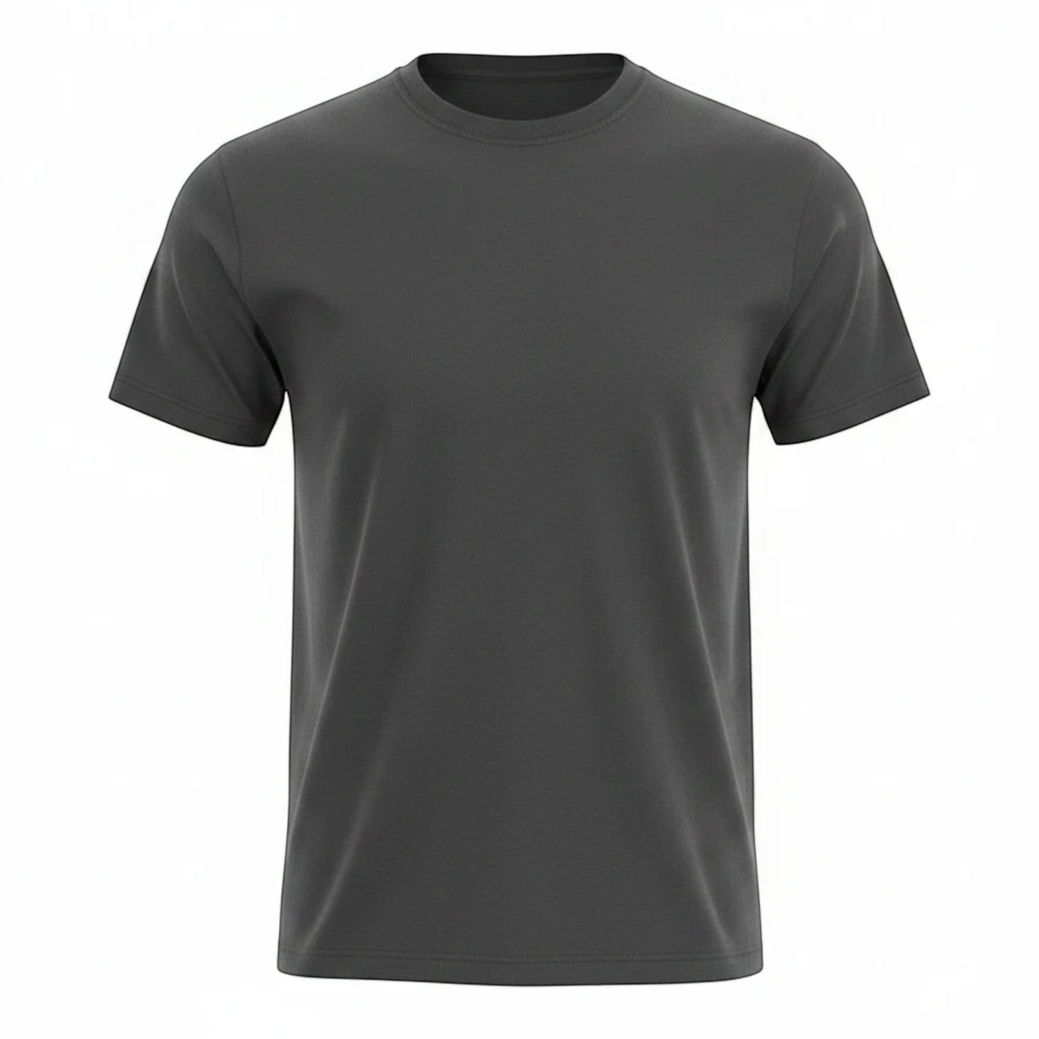 PAPPAREL charcoal grey heavyweight vintage crewneck t-shirt with a relaxed fit and premium cotton fabric.