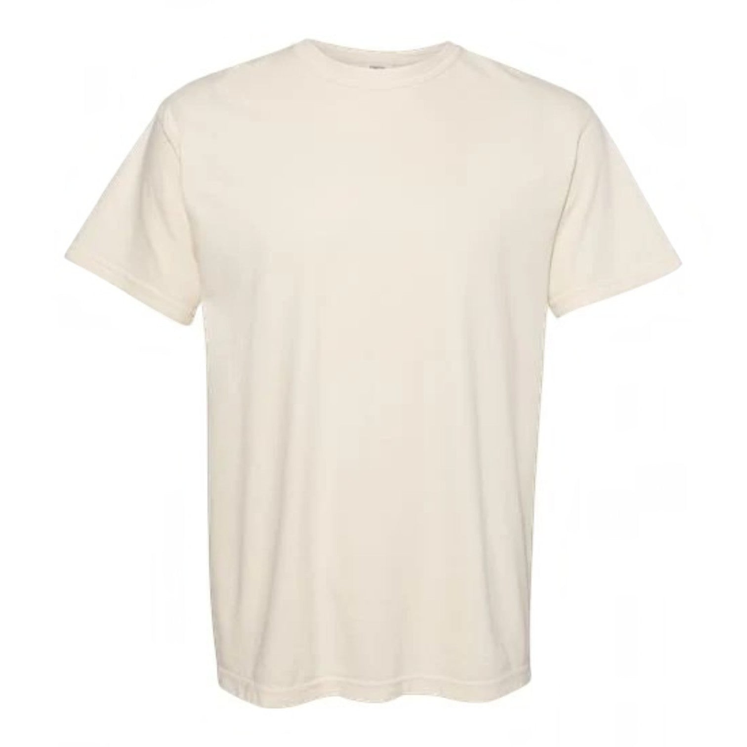 PAPPAREL heavyweight vintage crewneck t-shirt in off-white premium cotton with a relaxed fit
