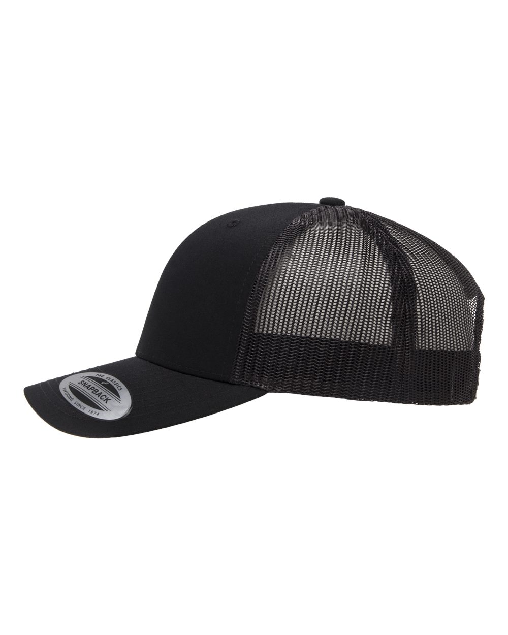 Custom Printed Retro 6-Panel Trucker Snapback (Upload Your Logo)
