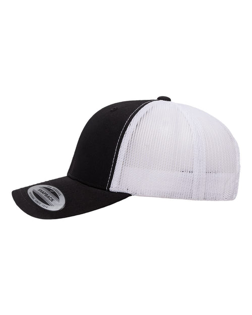 Custom Printed Retro 6-Panel Trucker Snapback (Upload Your Logo)